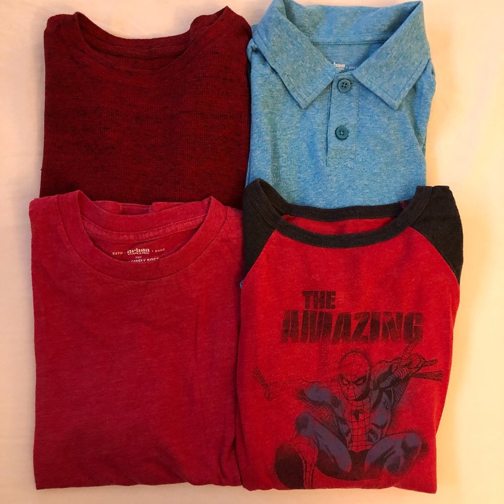 Lot of Boys size 10 Long & Short Sleeve T-Shirts Polo Shirts Graphic Size 10 B1